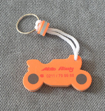 EVA Floating Keychain